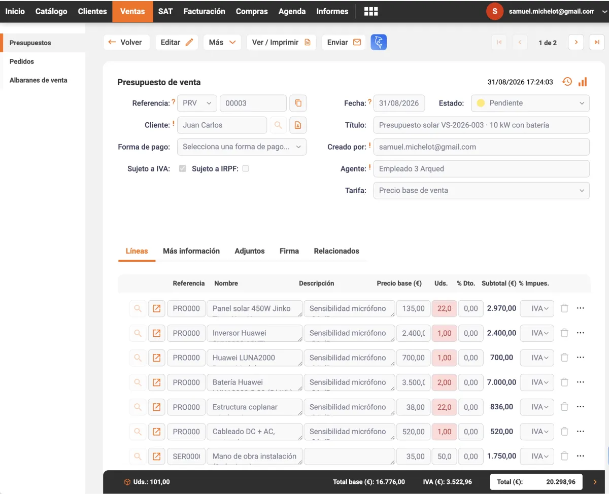 Captura de STEL Order integrado con automatizaciones